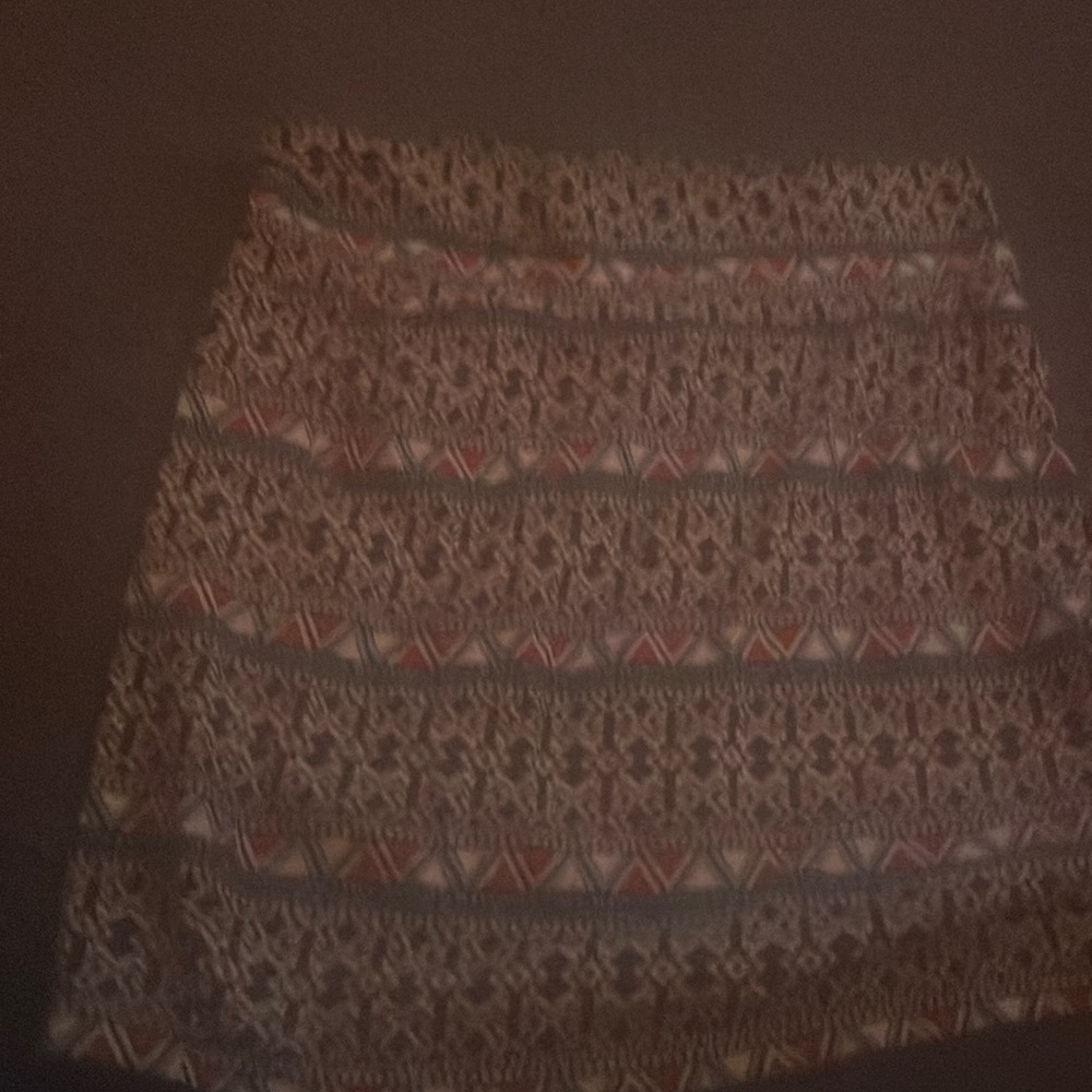 Shirt skirt , mixed pattern